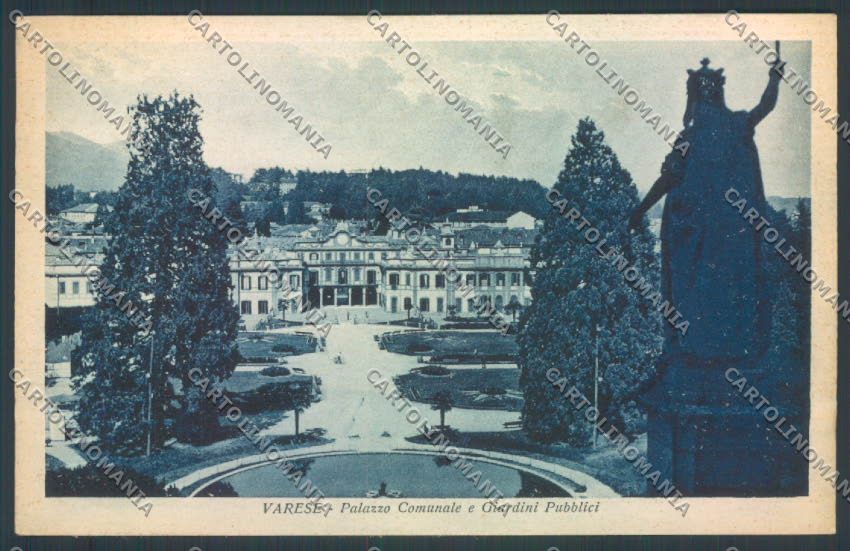 Varese Giardini cartolina LQ6392 – fronte