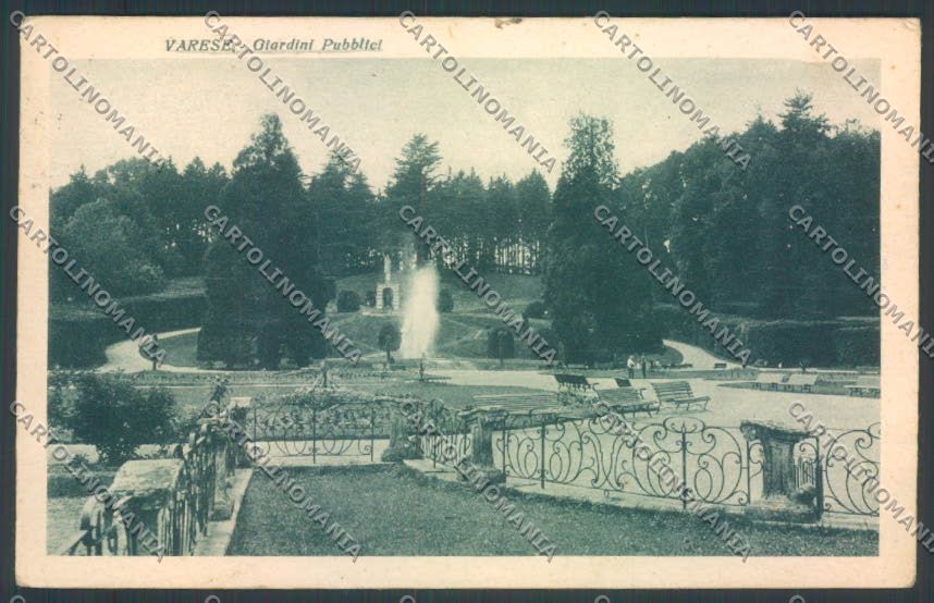 Varese Giardini cartolina LQ6393 – fronte