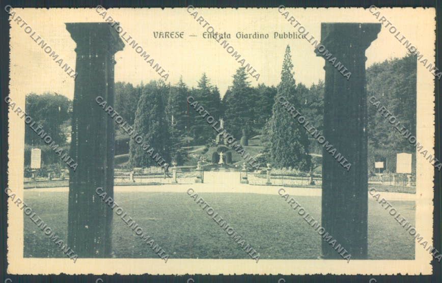 Varese Giardini cartolina LQ6395 – fronte
