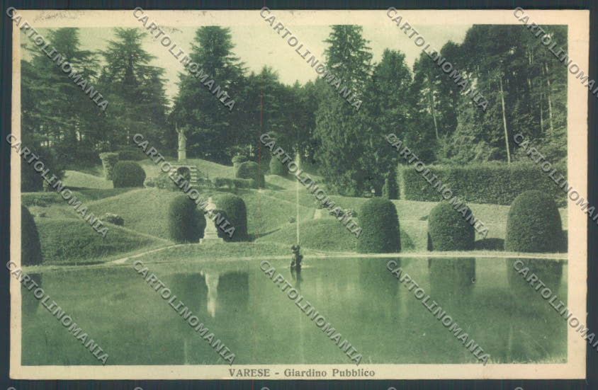 Varese Giardini cartolina LQ6396 – fronte