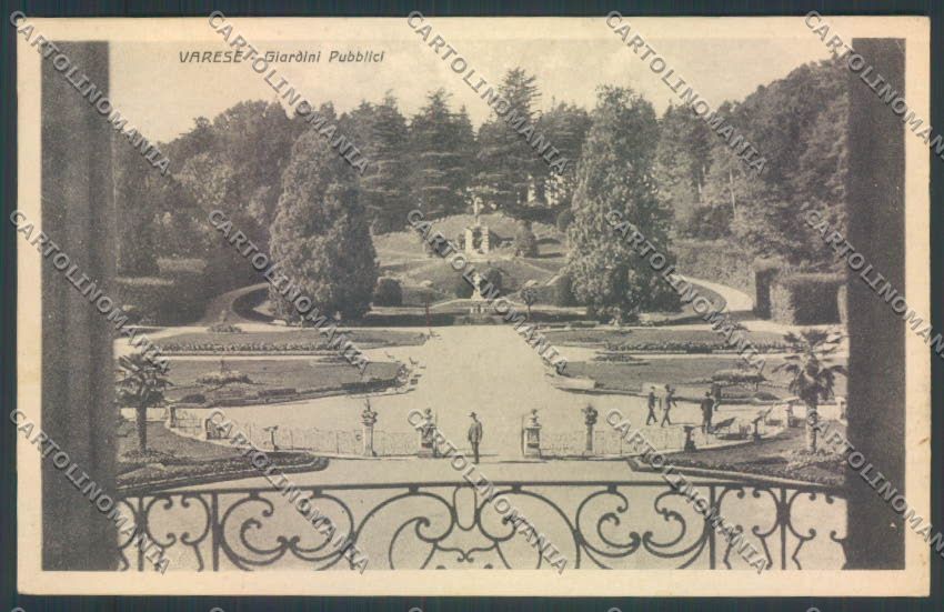 Varese Giardini cartolina LQ6400 – fronte