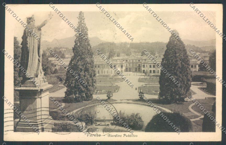 Varese Giardini cartolina LQ6403 – fronte