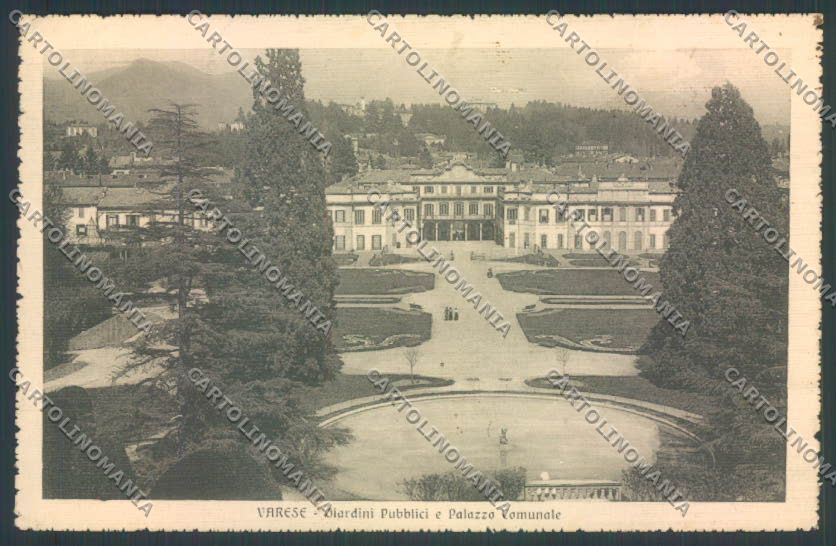 Varese Giardini cartolina LQ6404 – fronte