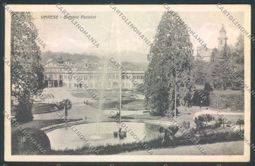 Varese Giardini cartolina LQ6405 – fronte
