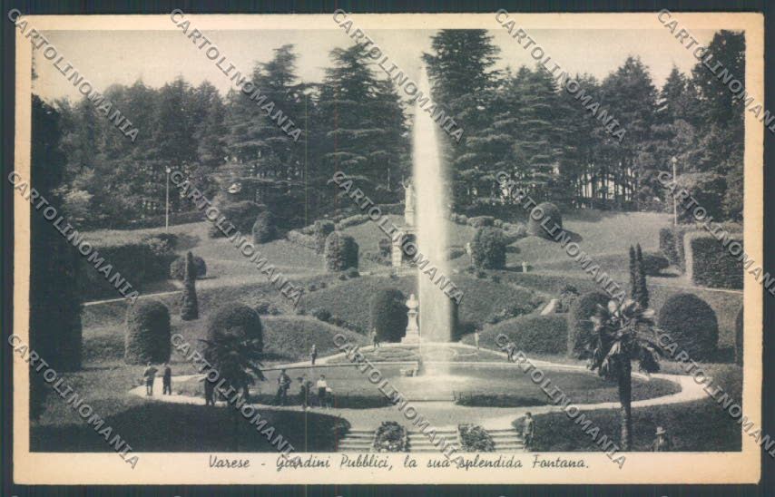 Varese Giardini cartolina LQ6406 – fronte