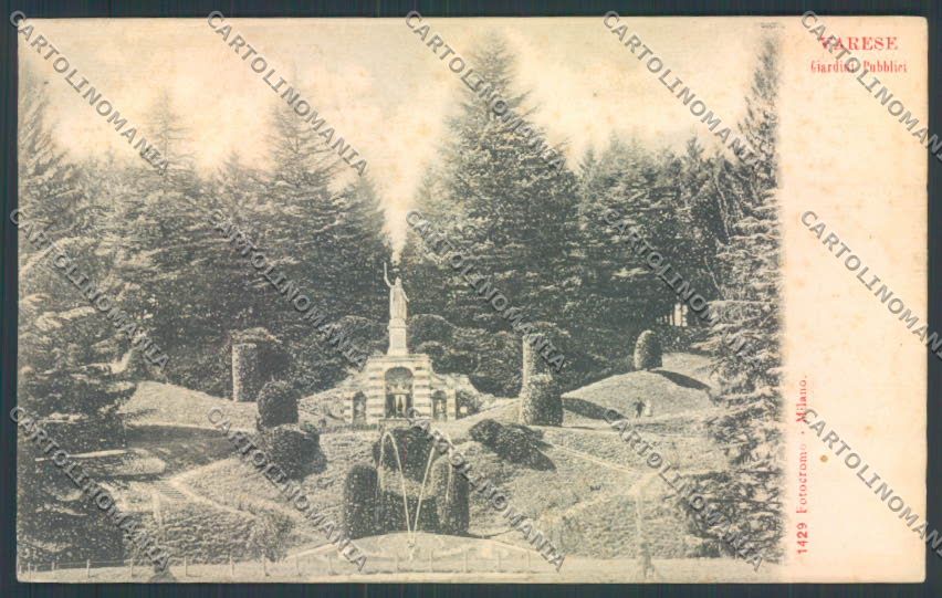 Varese Giardini cartolina LQ6409 – fronte