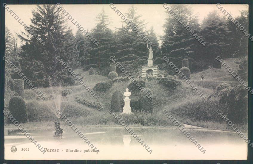 Varese Giardini cartolina LQ6411 – fronte
