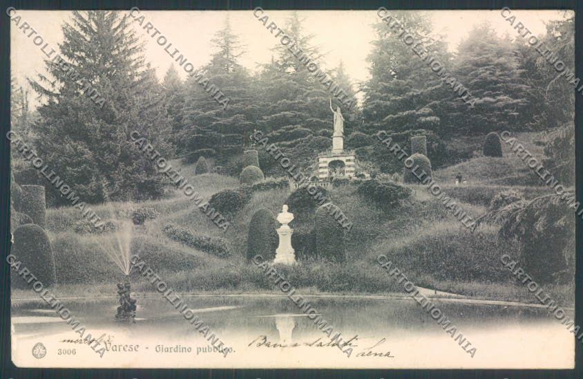 Varese Giardini cartolina LQ6413 – fronte
