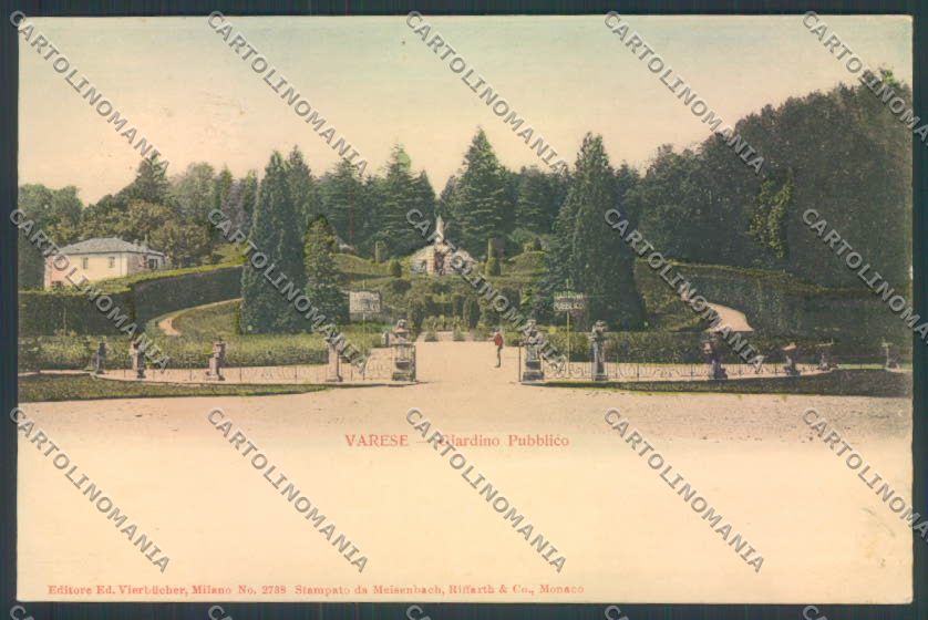 Varese Giardini cartolina LQ6415 – fronte