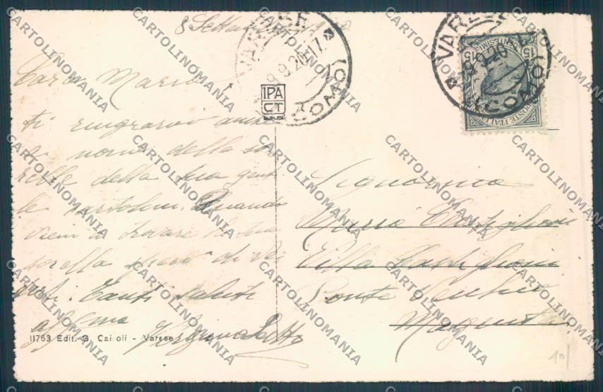 Varese Giardini cartolina LQ6421 – retro
