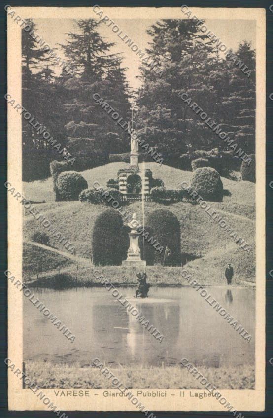 Varese Giardini PIEGHINA cartolina LQ6422 – fronte