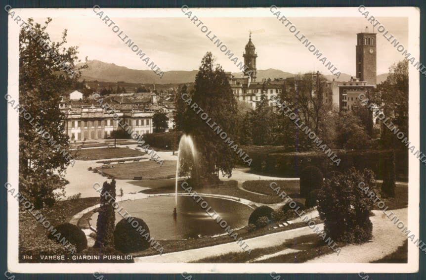 Varese Giardini PIEGHINE Foto cartolina LQ6427 – fronte