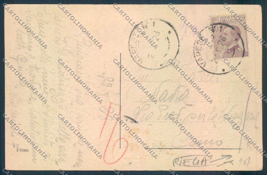 Varese Giardini PIEGA cartolina LQ6431 – retro