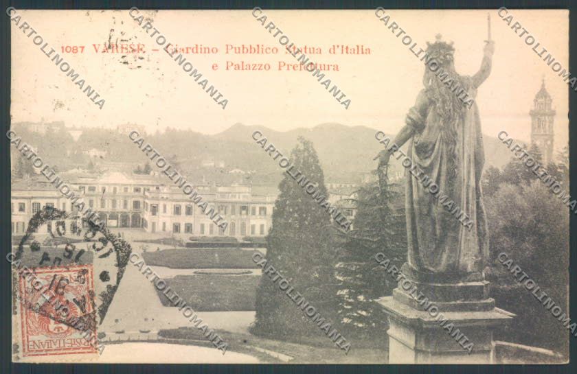 Varese Giardini cartolina LQ6435 – fronte