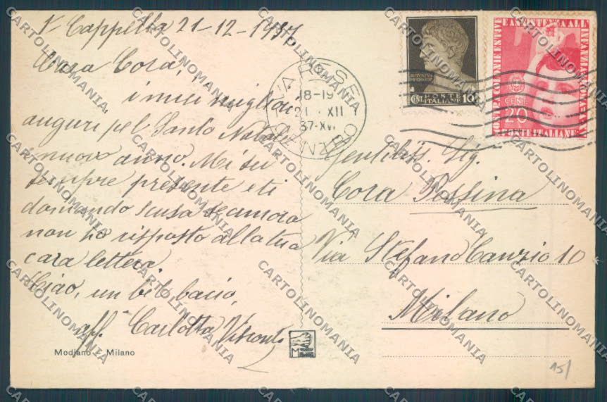 Varese Giardini cartolina LQ6436 – retro