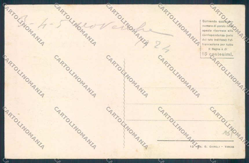 Varese Giardini cartolina LQ6439 – retro