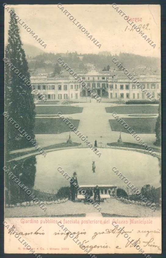 Varese Giardini PIEGHINA cartolina LQ6442 – fronte