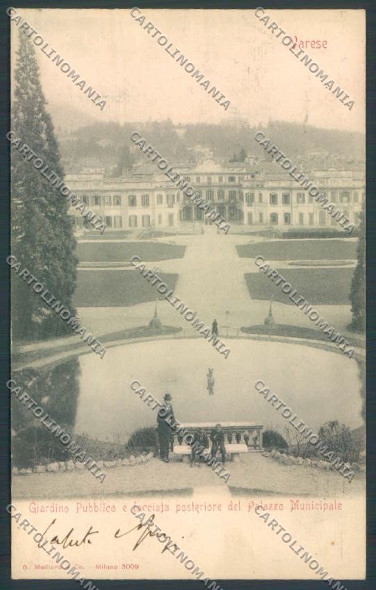 Varese Giardini cartolina LQ6444 – fronte