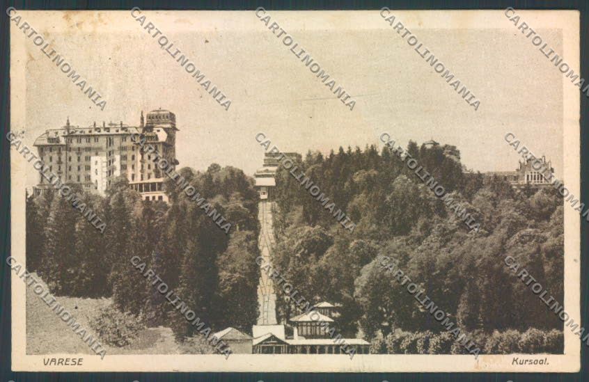 Varese Kursaal Funicolare TRACCE UMIDO cartolina LQ6459 – fronte