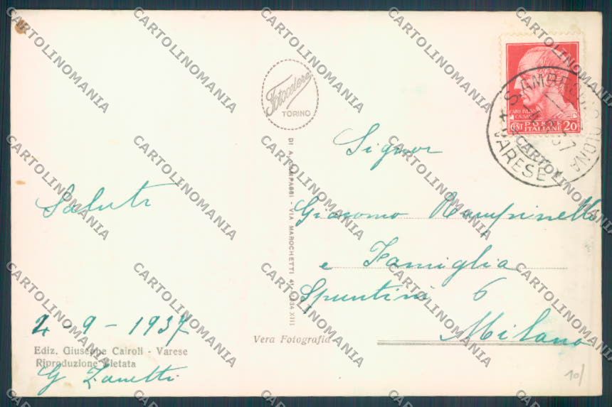 Varese Sant'Ambrogio Foto cartolina LQ6473 – retro