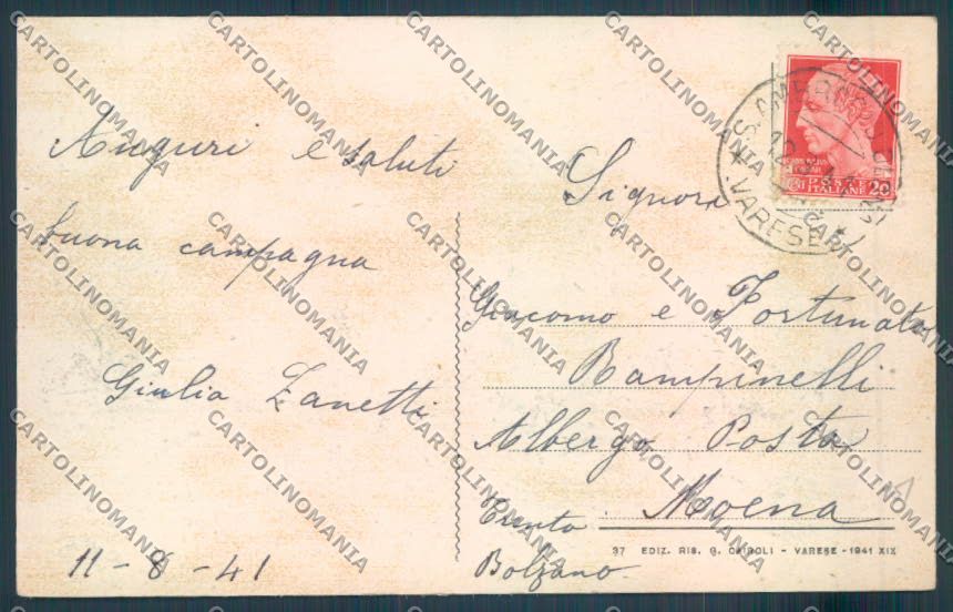 Varese Sant'Ambrogio cartolina LQ6480 – retro