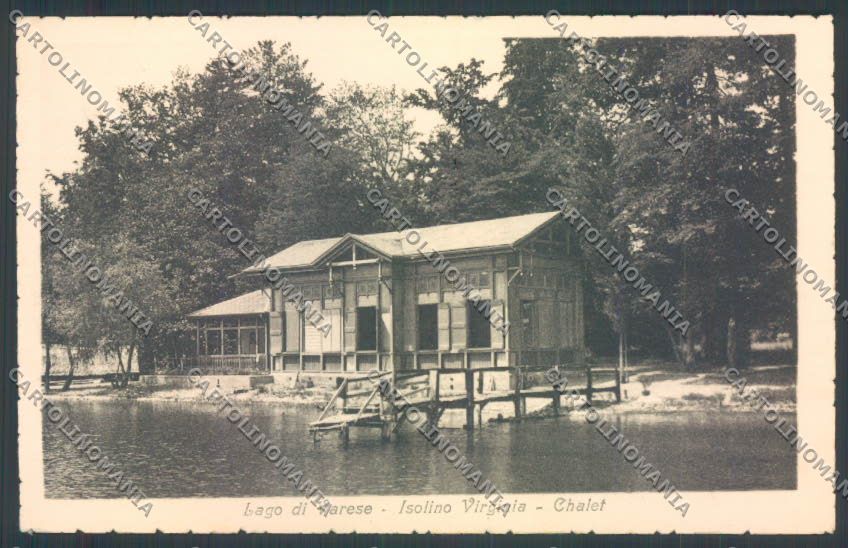 Varese Lago di Isola Virginia cartolina LQ6504 – fronte