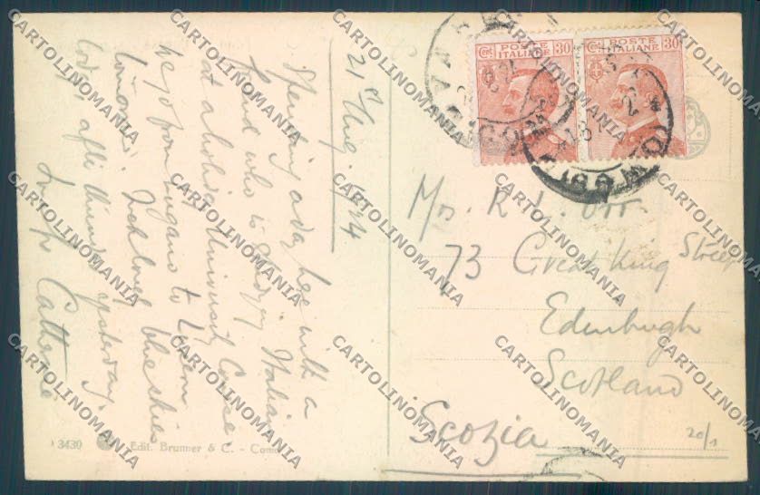 Varese Lago di Isola Virginia Barca PIEGHINE cartolina LQ6509 – retro