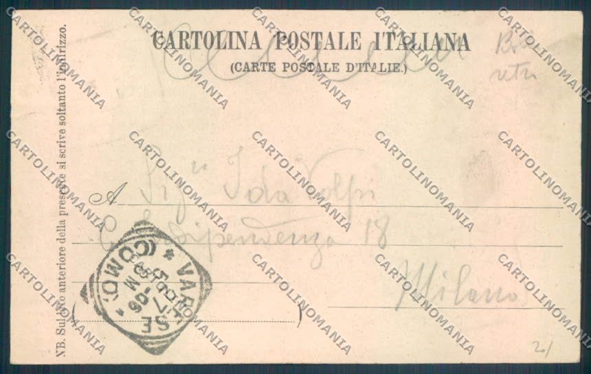 Varese Città Garibaldi cartolina LQ6578 – retro