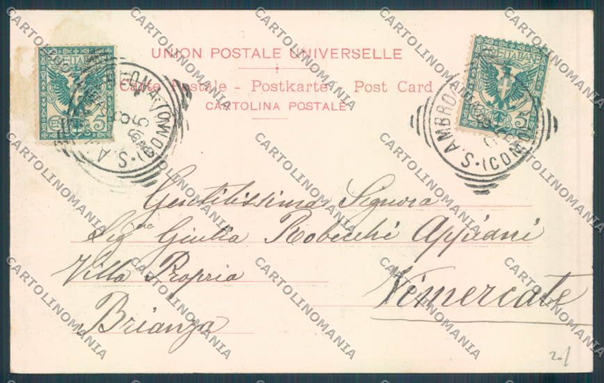 Varese Città cartolina LQ6583 – retro