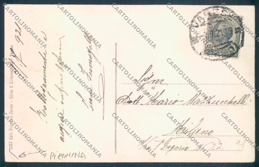 Varese Città PIEGHINA cartolina LQ6601 – retro