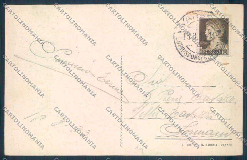 Varese Città cartolina LQ6613 – retro