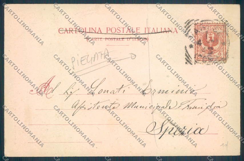 Varese Città Garibaldi PIEGATA cartolina LQ6615 – retro