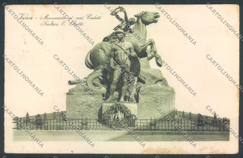Varese Città PIEGHINE cartolina LQ6649 – fronte
