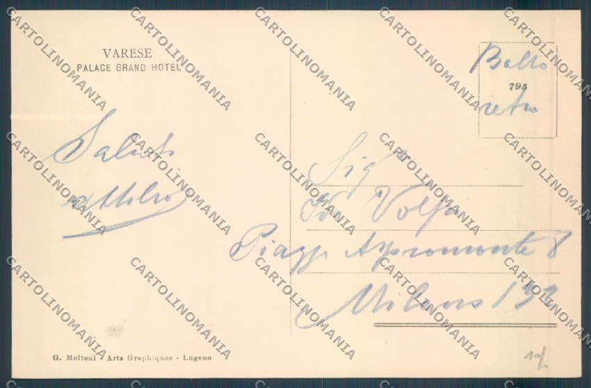 Varese Città cartolina LQ6653 – retro