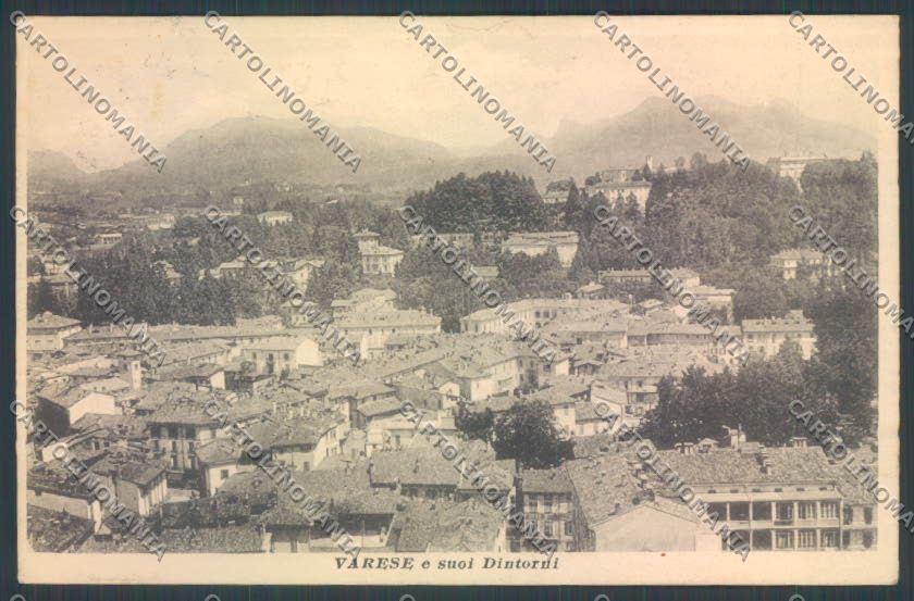 Varese Città PIEGHINA cartolina LQ6662 – fronte