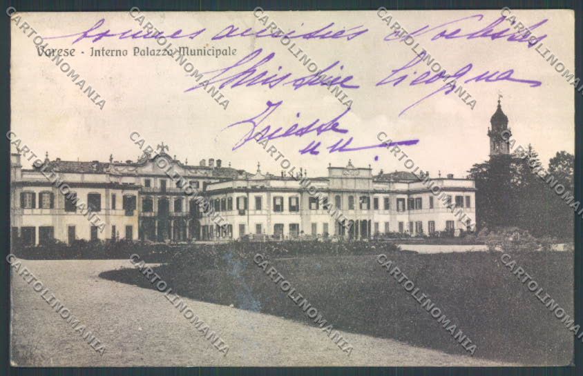 Varese Città PIEGHE cartolina LQ6675 – fronte