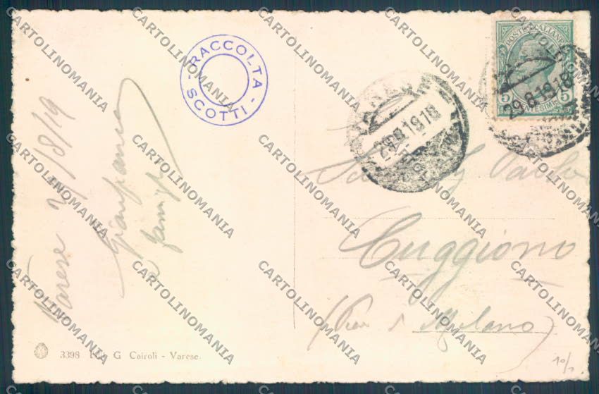 Varese Città cartolina LQ6677 – retro