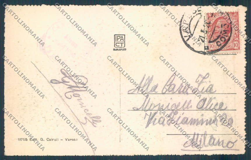 Varese Campo dei Fiori cartolina LQ6714 – retro