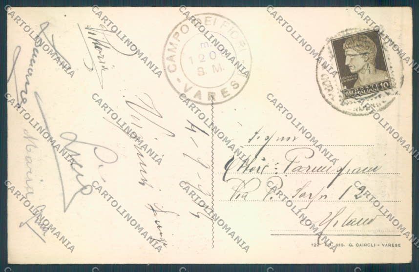 Varese Campo dei Fiori Funicolare cartolina LQ6717 – retro
