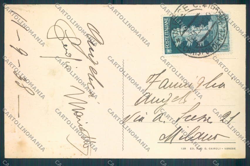 Varese Campo dei Fiori cartolina LQ6721 – retro
