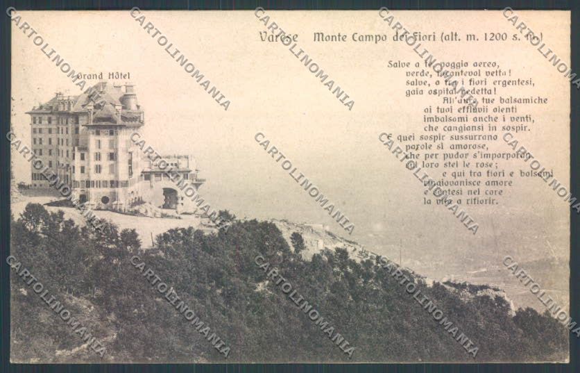 Varese Campo dei Fiori cartolina LQ6723 – fronte