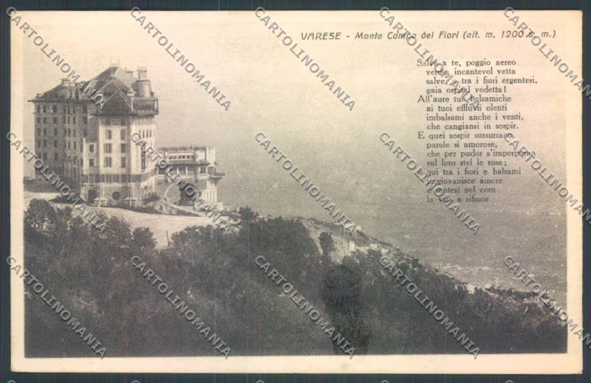 Varese Campo dei Fiori cartolina LQ6724 – fronte