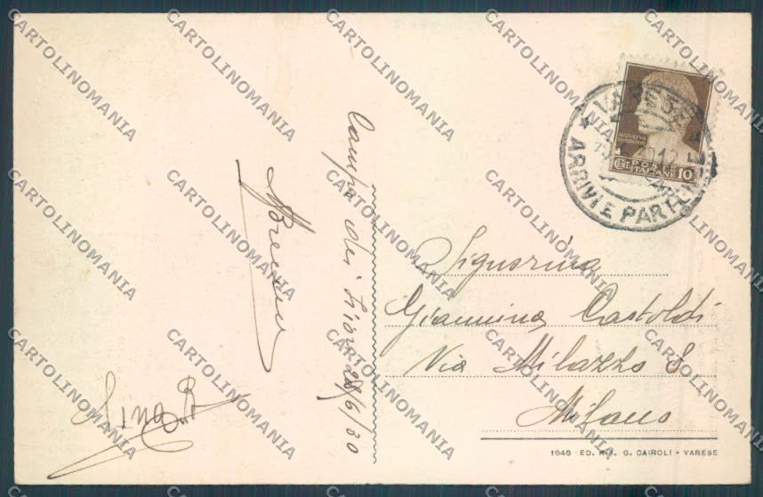 Varese Campo dei Fiori cartolina LQ6760 – retro