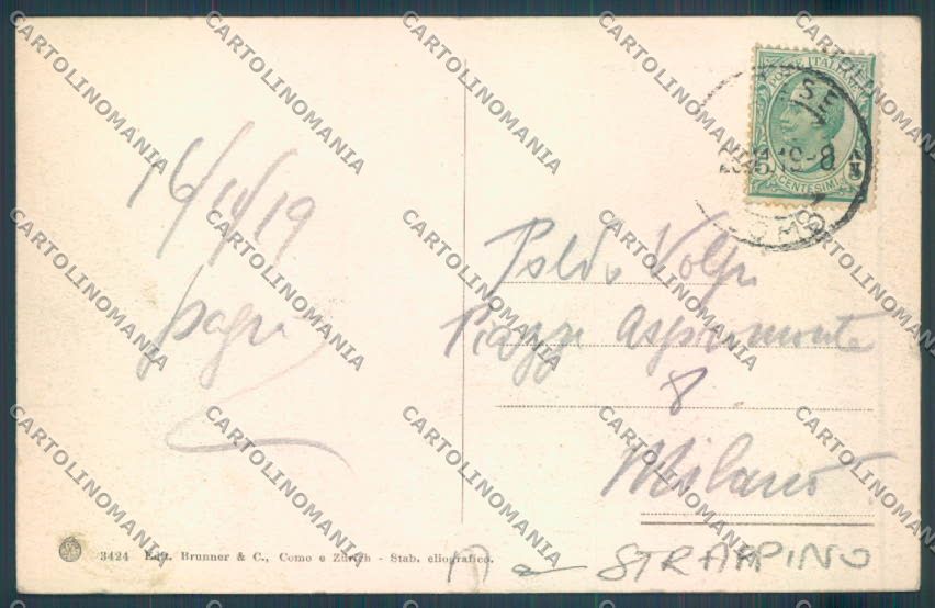 Varese Campo dei Fiori STRAPPINO cartolina LQ6767 – retro