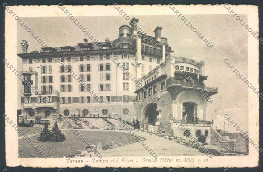 Varese Campo dei Fiori ABRASA PIEGHE cartolina LQ6772 – fronte