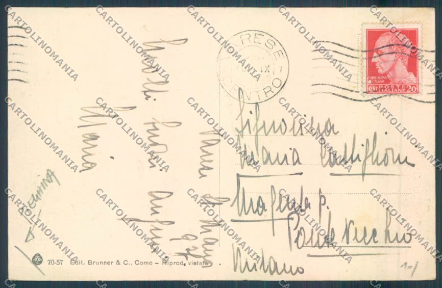 Varese Campo dei Fiori PIEGHINA cartolina LQ6773 – retro