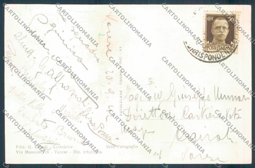 Varese Campo dei Fiori Foto cartolina LQ6797 – retro