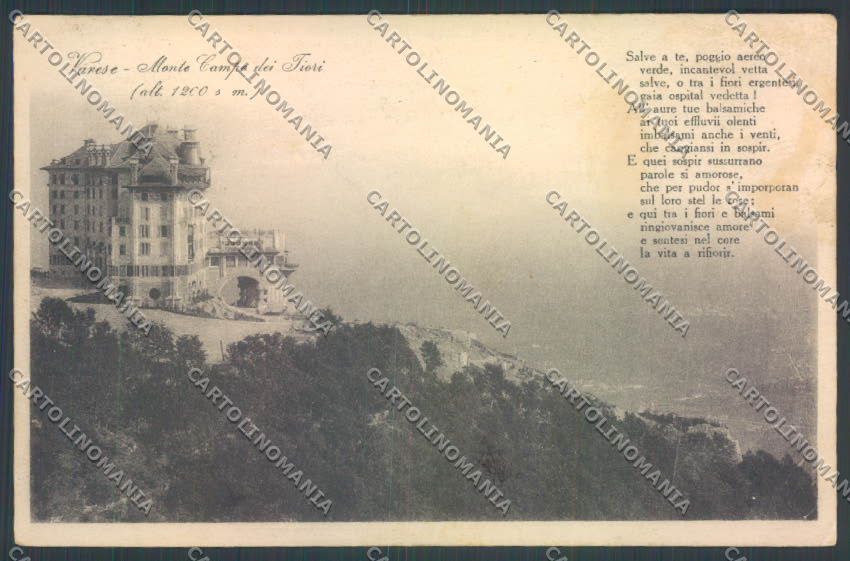 Varese Campo dei Fiori cartolina LQ6810 – fronte