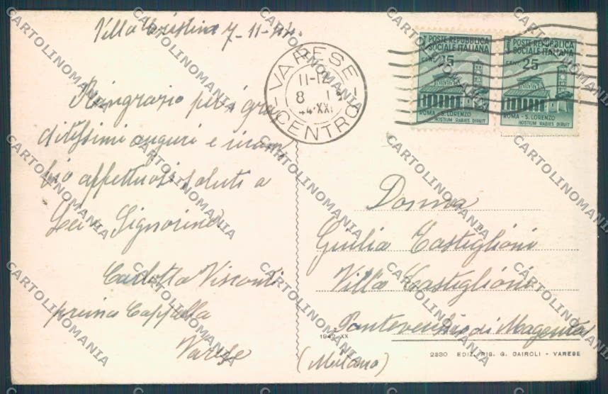 Varese Campo dei Fiori cartolina LQ6814 – retro