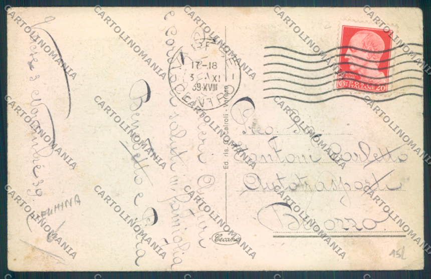 Varese Campo dei Fiori PIEGHINA cartolina LQ6840 – retro